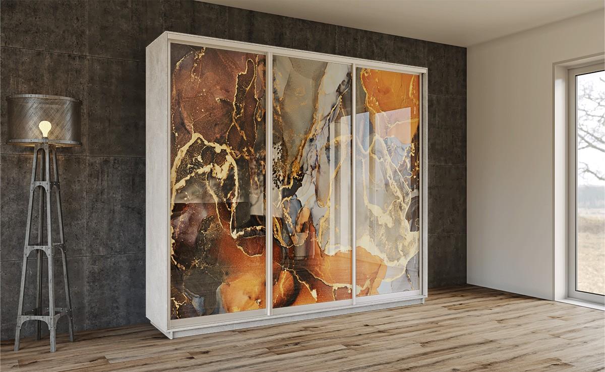 Dulap-cupe Confort-NV 260x45 cm (3 imprimare foto) Industrial