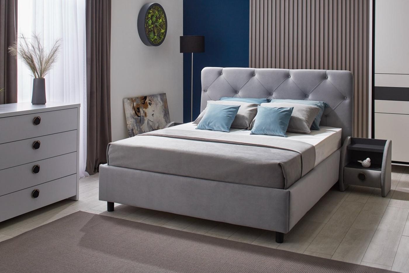 Set dormitor Ambianta Cristal Gri