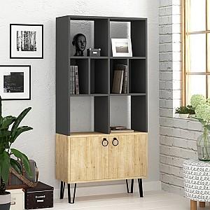 Etajera DECO Bene Anthracite/Oak