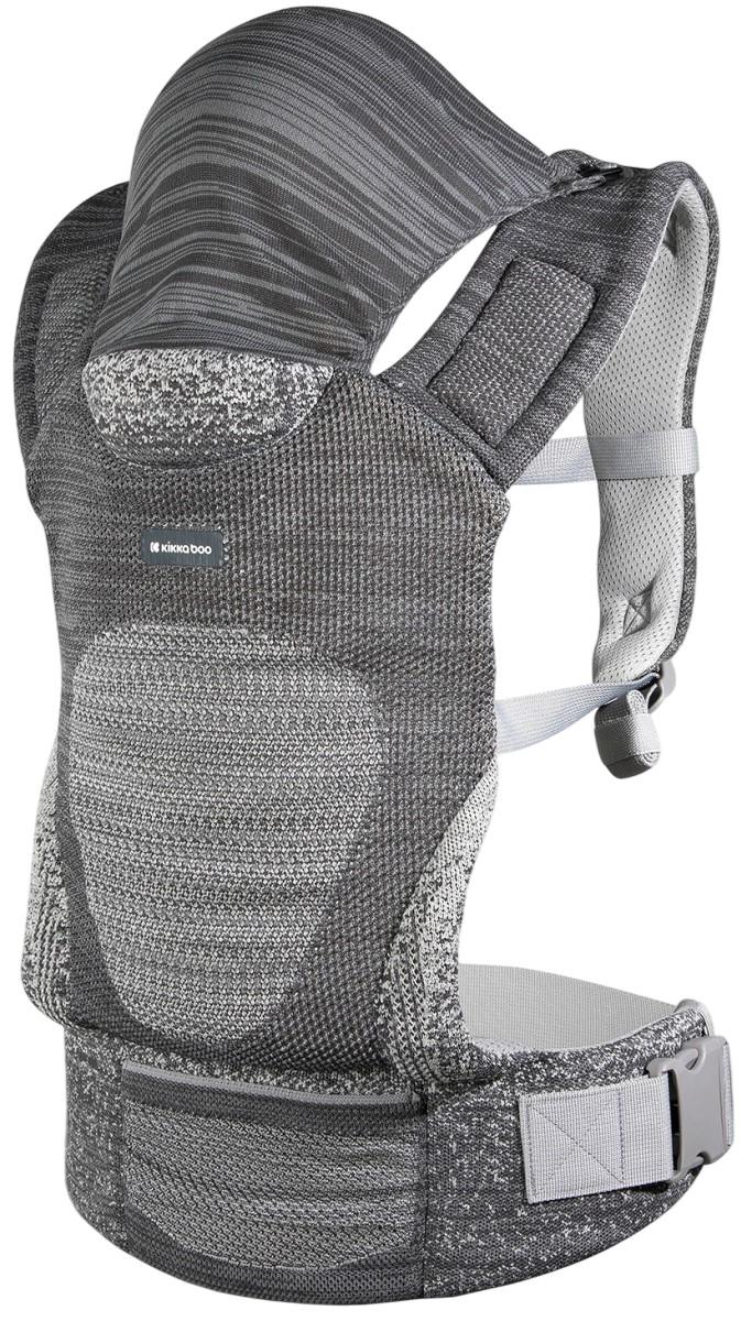 Marsupiu pentru bebelusi Kikka Boo Hoody Fly Knit Grey