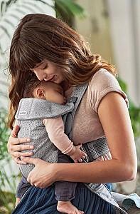 Marsupiu pentru bebelusi BabyBjorn anatomic Mini Grey 3D