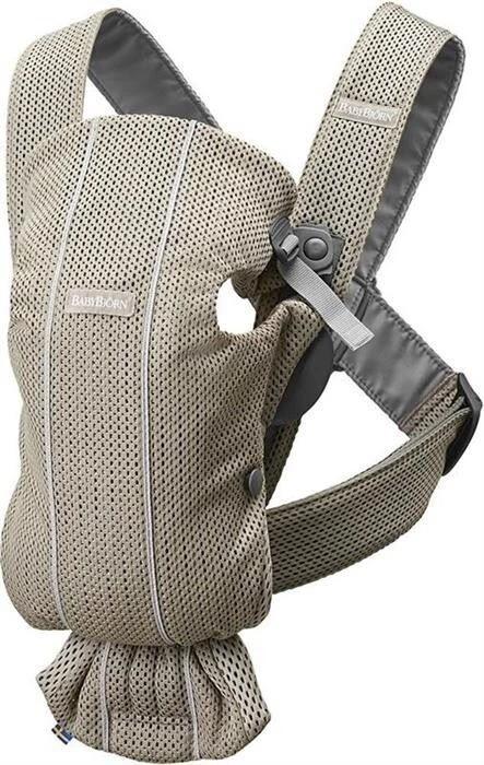 Marsupiu pentru bebelusi BabyBjorn Mini Greige