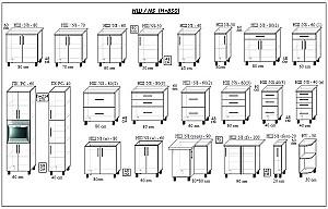 Set mobila bucatarie PS Modern 1.8 m (MDF lucioasa) Alb