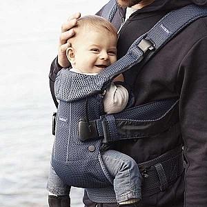 Marsupiu pentru bebelusi BabyBjorn One Air Navy Blue 3D Mesh