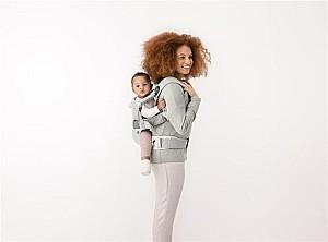 Marsupiu pentru bebelusi BabyBjorn One Air Silver 3D Mesh