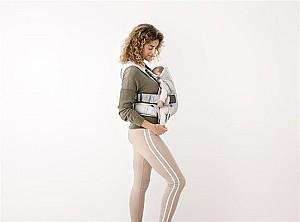 Marsupiu pentru bebelusi BabyBjorn One Air Silver 3D Mesh