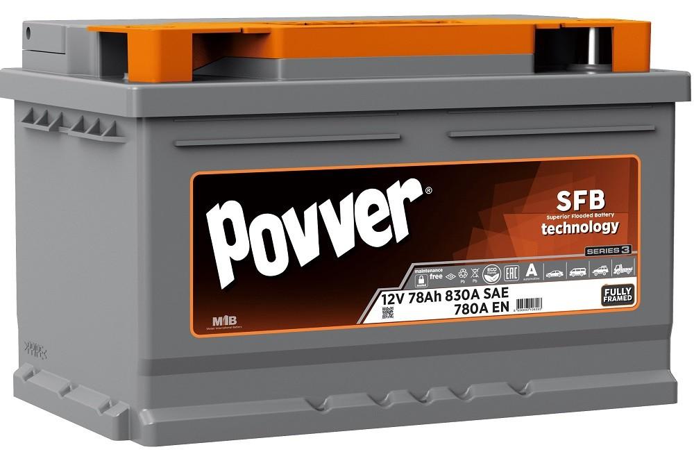 Acumulator auto POVVER 78Ah (Mutlu) S3 780A