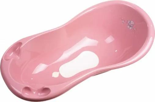 Cada pentru bebelusi Maltex Pink 100 cm cu dop și anti-slip