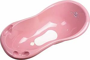 Cada pentru bebelusi Maltex Pink 100 cm cu dop și anti-slip