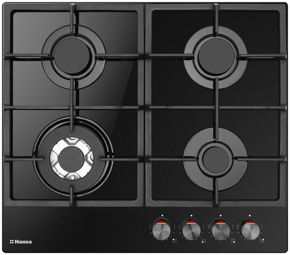 Plita pe gaz incorporabila Hansa BHKS611505, Black