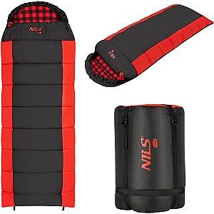 Sac de dormit Nils Camp NC2003 Black/Red