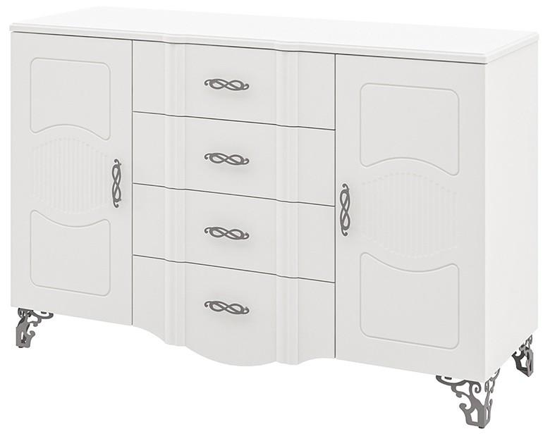 Comoda Neman Sofia MN-025-19 Alb Lucios