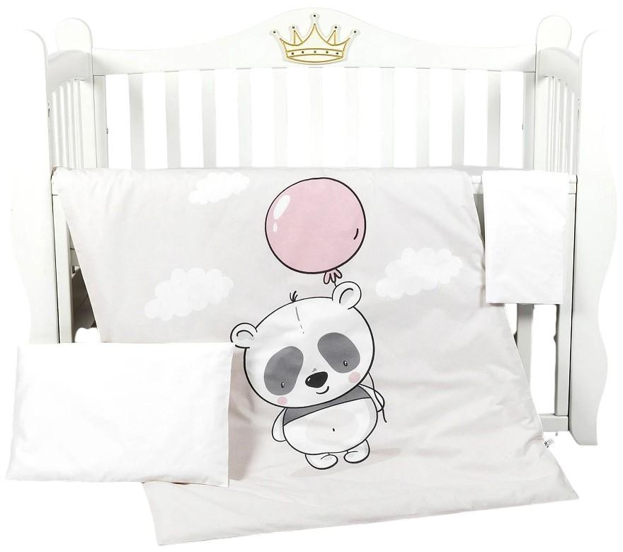 Lenjerie de pat PernaMea Premium Panda (3 piese)