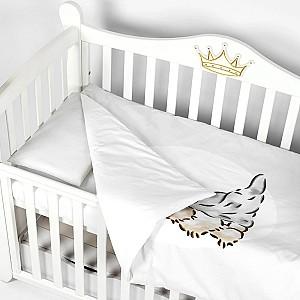 Lenjerie de pat PernaMea Teddy Love Grey (3 piese)