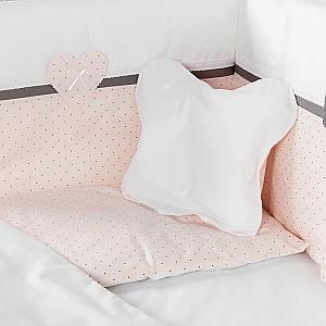 Lenjerie de pat PernaMea Renaissance Buline Roz (8 piese)