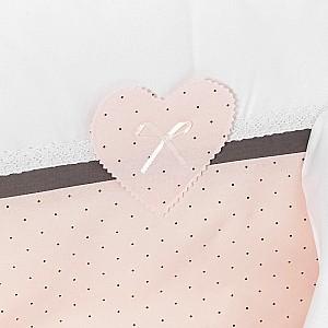 Lenjerie de pat PernaMea Renaissance Buline Roz (8 piese)