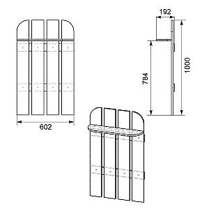 Cuier KompaniT B-5 Atelie Deschis (Gri)