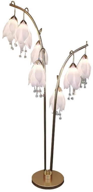 Lampadar LuxDecor Flori Alb 361-7