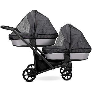 Carucior pentru gemeni Kunert Brav Duo Black