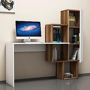 Masa de birou Trendy Acelya Nuc (Maro)/Alb