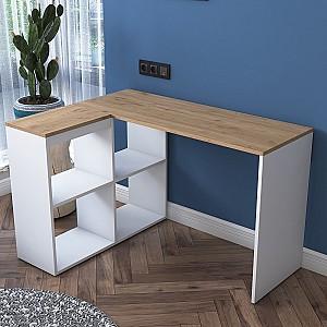 Masa de birou Trendy HA113 2035 Stejar (Bej)/Alb