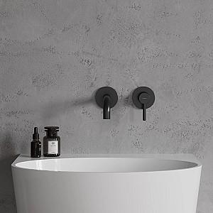 Baterie pentru lavoar Omnires Y Semi-matt Black Y1215HLBL