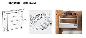 Set mobila bucatarie PS Blum 2 m (MDF lucioasa) Alb / Bordo
