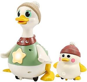 Jucarie interactiva Hola Toys Mama rață și rățușca (HE998701)