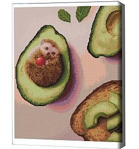 Pictura cu diamante BrushMe Toast cu avocado, Lucia Heffernan 40*50 сm (fără cutie)