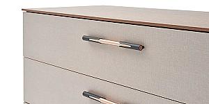 Comoda Dogtas NOVA 108cm Nuc (Maro)/Cappuccino/Negru
