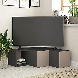Tumba pentru televizor Trendy Compact Antracit (Gri)/Moka (Maro)
