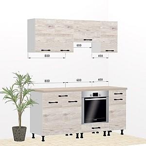 Set mobila bucatarie Ambianta Iris 1.8 m Alb Samoa