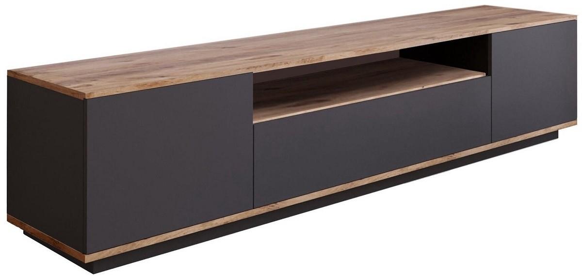 Tumba pentru televizor Trendy FR7-AA Pin Atlantic (Maro)/Antracit (Gri)