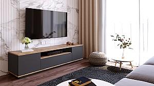 Tumba pentru televizor Trendy FR7-AA Pin Atlantic (Maro)/Antracit (Gri)