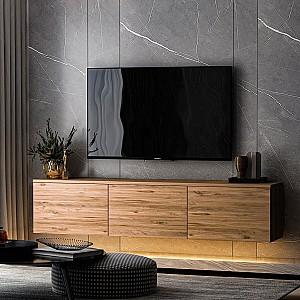 Tumba pentru televizor Trendy Iluminat cu neon Pin Atlantic (Maro)