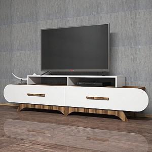 Tumba pentru televizor Trendy Flora Nuc (Maro)/Alb