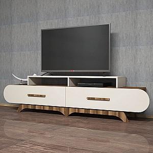 Tumba pentru televizor Trendy Flora Nuc (Maro)/Crem (Bej)