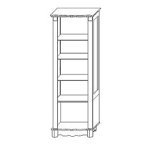 Dulap cu vitrina KMK Bakkara 0441.13