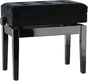 Scaun pentru pian GEWA Deluxe Compartment Black High Gloss 130510