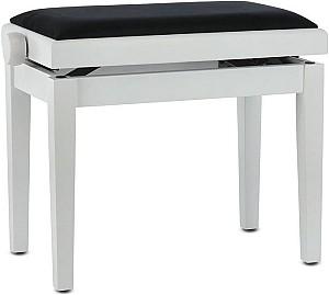 Scaun pentru pian GEWA Deluxe White Matt Seat Black 130020