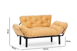 Canapea Trendy Nitta Mustar (Galben)