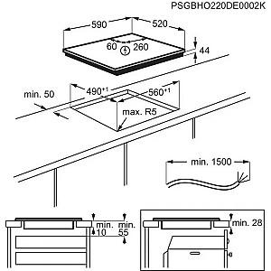 Plita incorporabila electrica AEG TO64IM00FB