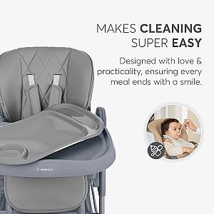 Scaun reglabil pe inaltime de masa Kikka Boo Comfy+ Grey