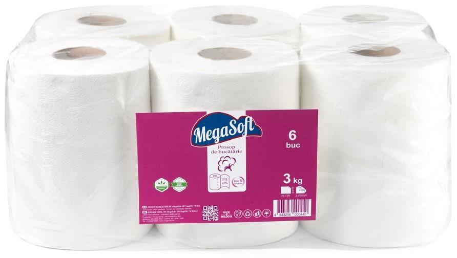 Prosop de hartie Megasoft 56m 6pcs