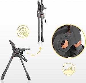 Scaun reglabil pe inaltime de masa Caretero Vars Grey