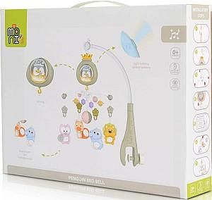 Carusel pentru patuc Moni Penguin Pink