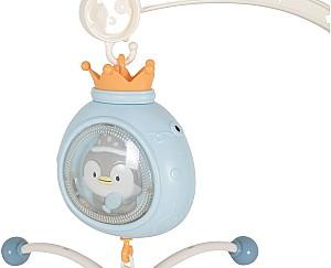 Carusel pentru patuc Moni Penguin Blue