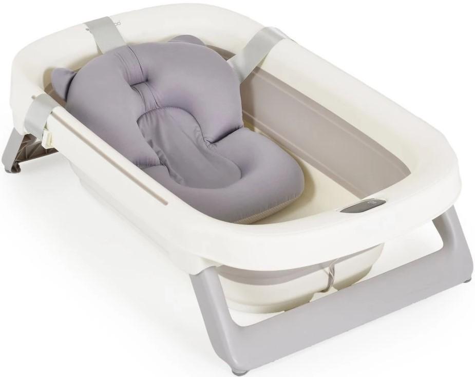 Cada pentru bebelusi Moni Morea 81 cm Grey + Cadou pernuța