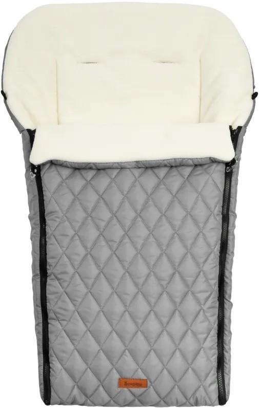 Husa de iarna pentru carucioare Sensillo Quilted Polar Romper Grey