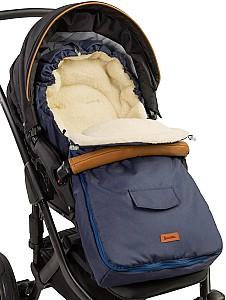 Husa de iarna pentru carucioare Caretero Classic Wool Navy Blue